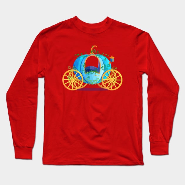 Fairytale Carriage Long Sleeve T-Shirt by Mako Design 